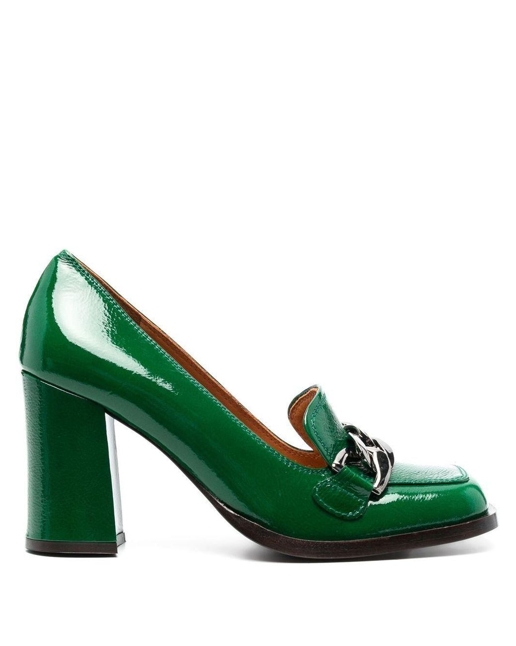 Femme Chaussures à talons Chaussures à talons Chie Mihara Escarpins en cuir à talon épais 90 mm Cuir Chie Mihara en coloris Vert 