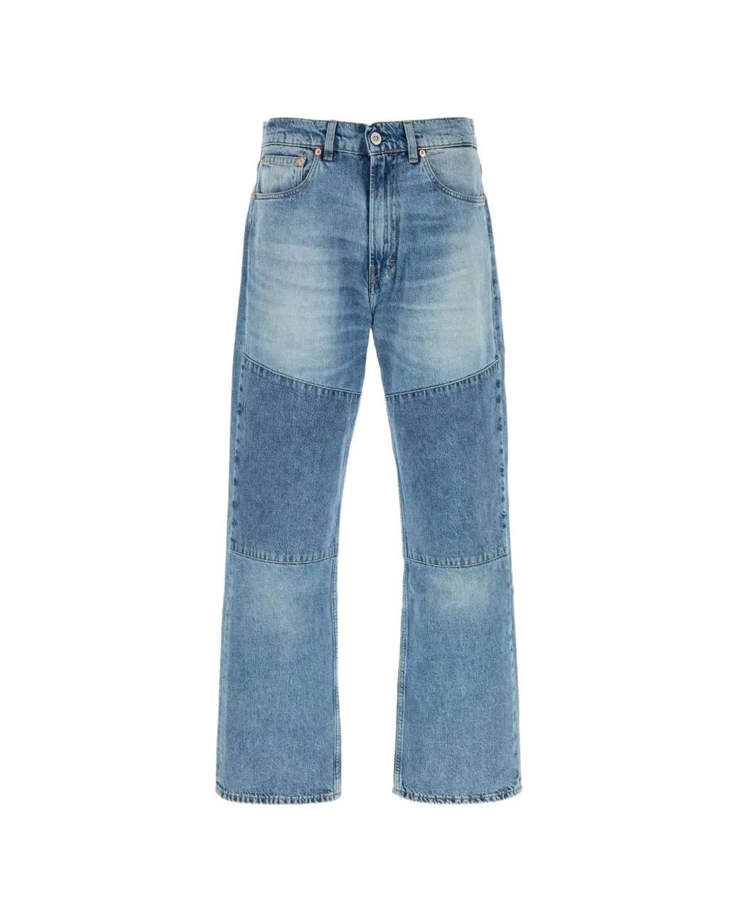 Our Legacy Blue Logo-Patch Bootcut Jeans for men