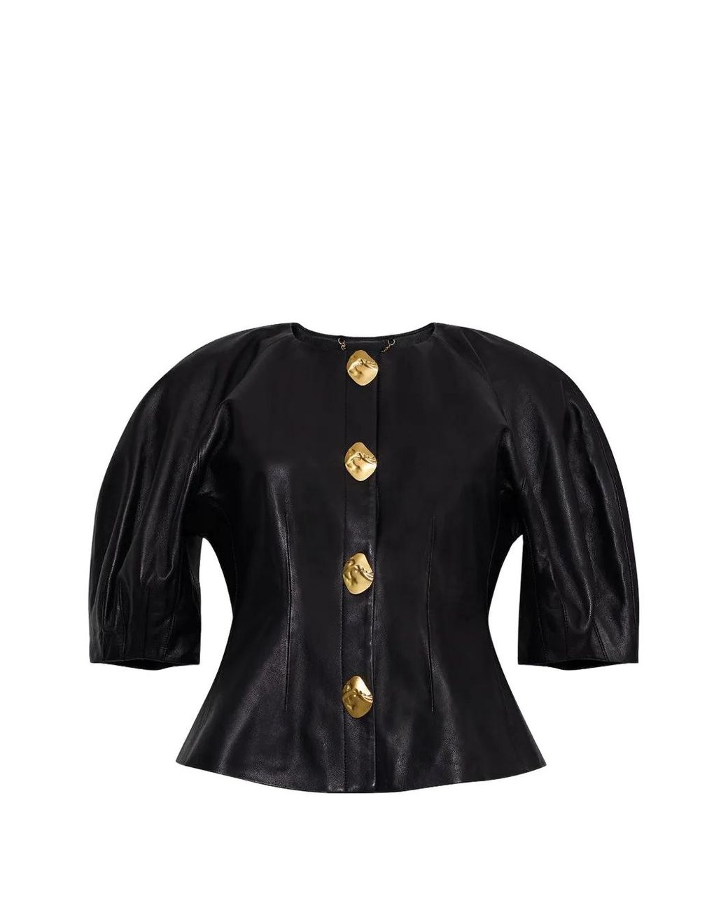 Cara Cara Black Fletcher Leather Top