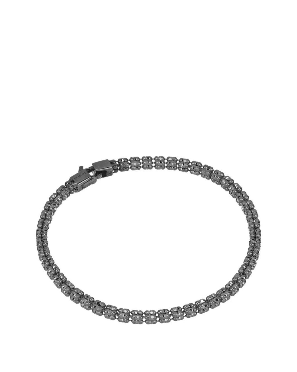 Bracciale Infinity Frames Con Perline di Desmo in Metallic