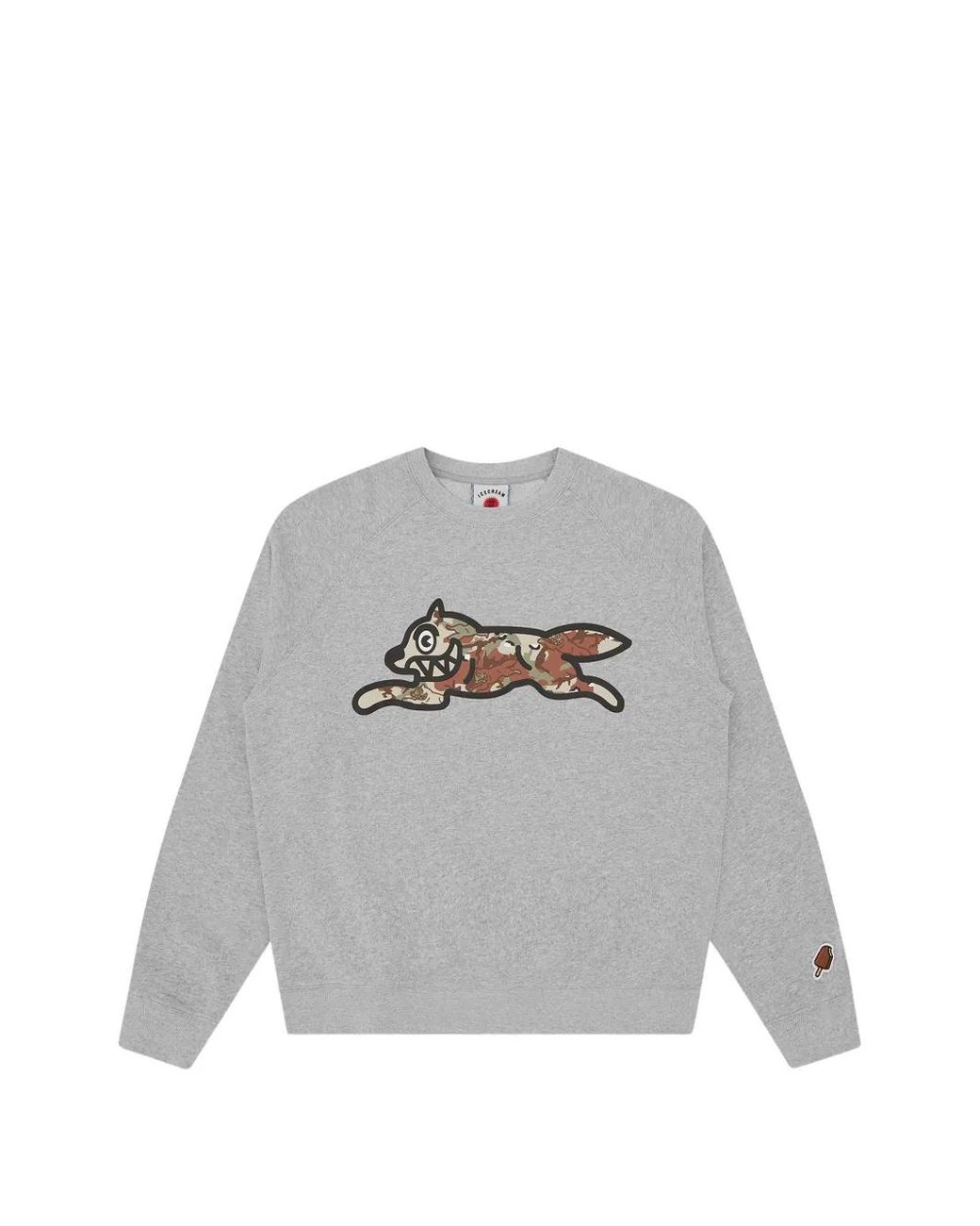ICECREAM White Running-Dog Print Sweatshirt for men