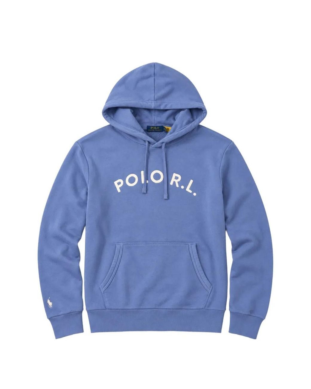Polo Ralph Lauren Blue Logo-Print Drawstring Hoodie for men