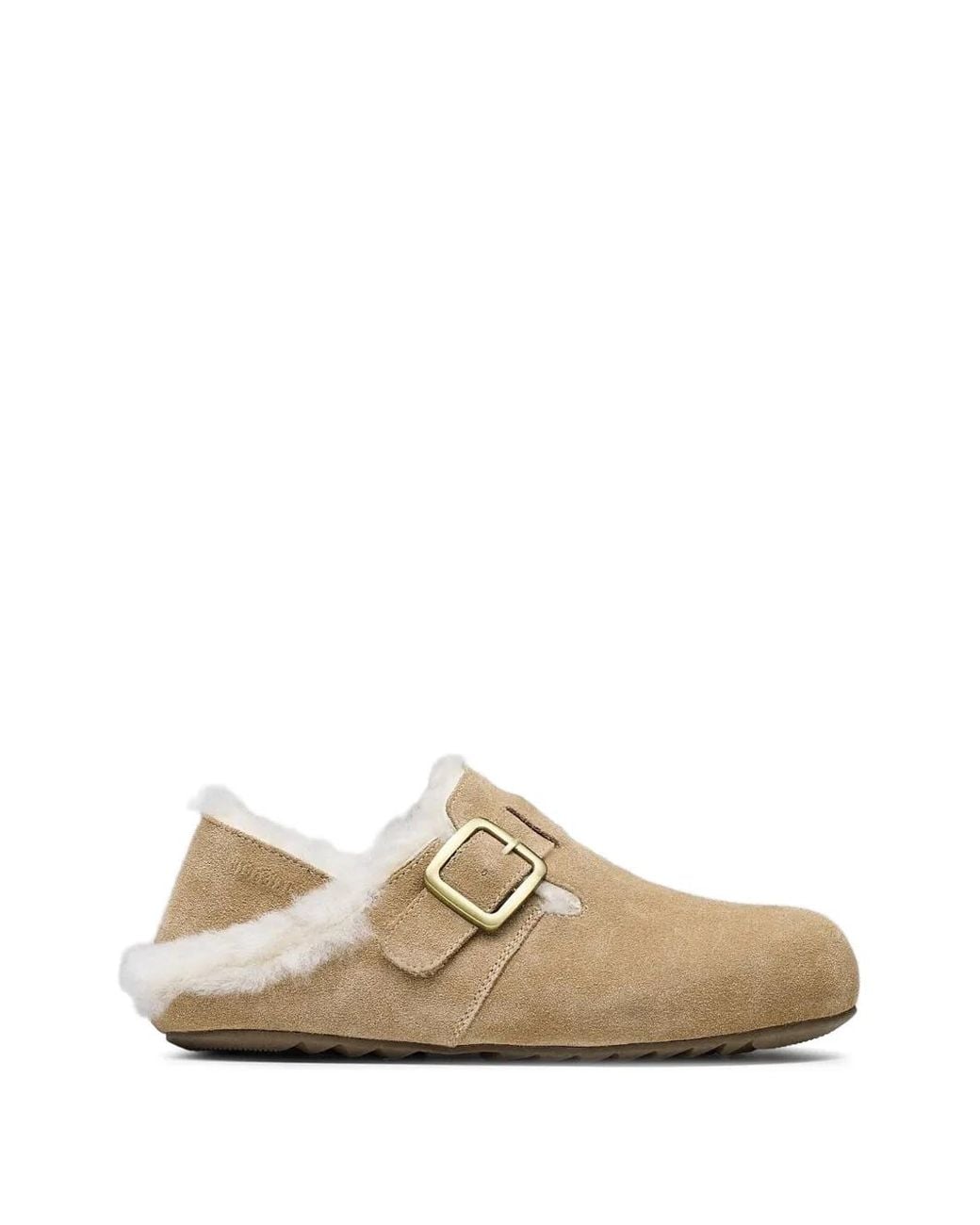 HIDE & JACK White Ciock Buckle-Fastening Shearling Loafers