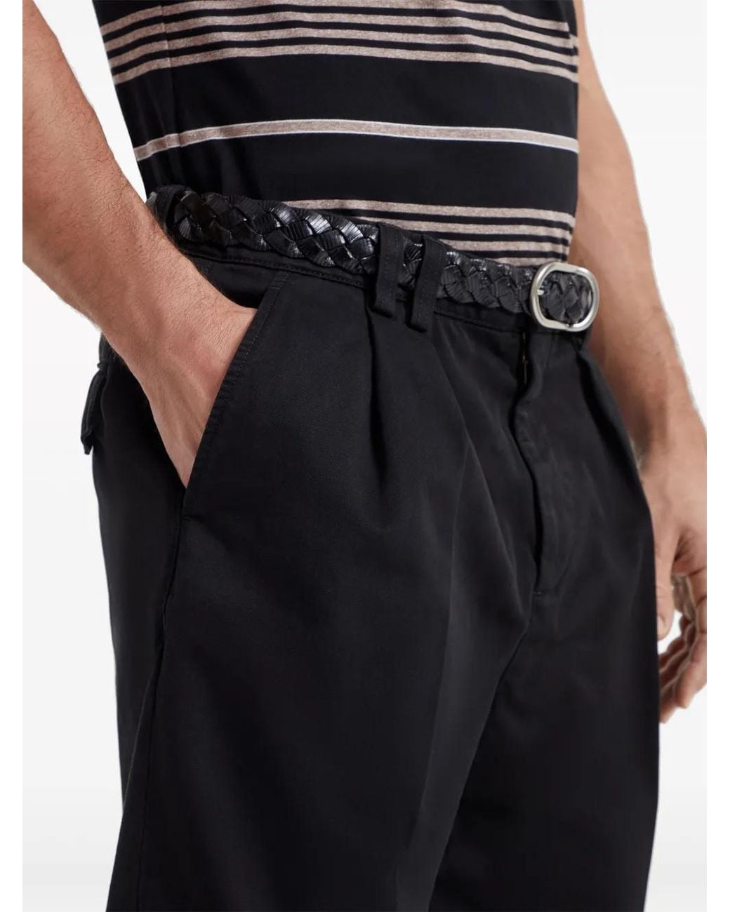 Brunello Cucinelli Blue Straight-Leg Cotton Bermuda Shorts for men