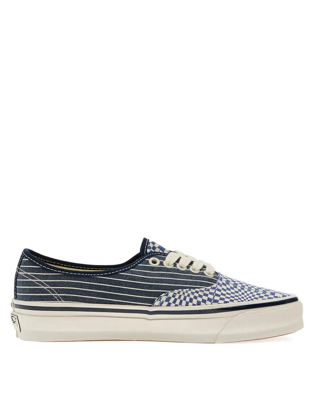 Vans Blue Authentic Printed Low-Top Sneakers