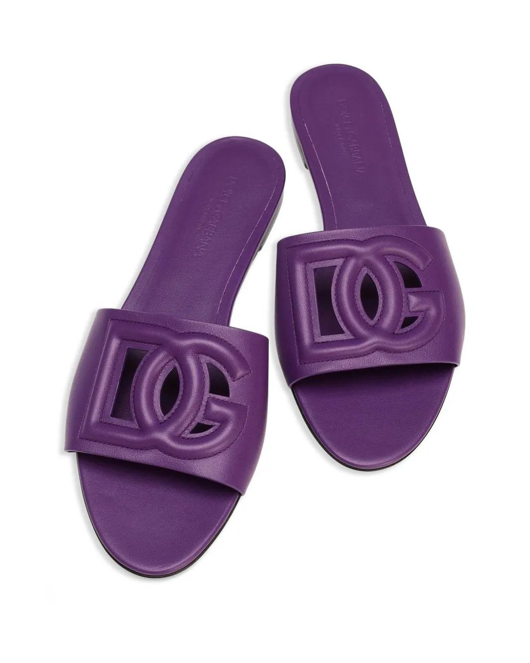 Dolce & Gabbana Purple Slides