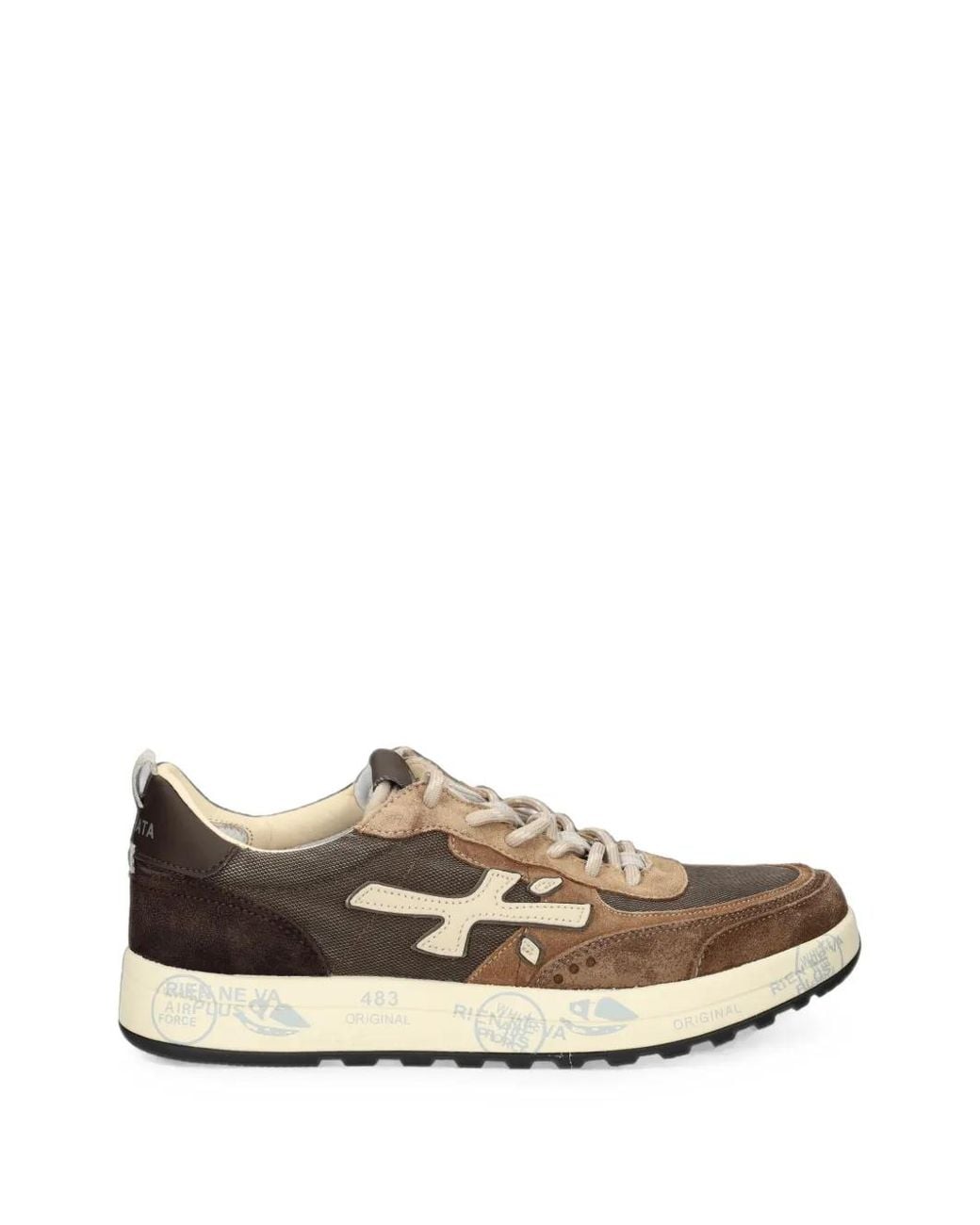 Premiata White Nous Sneakers for men