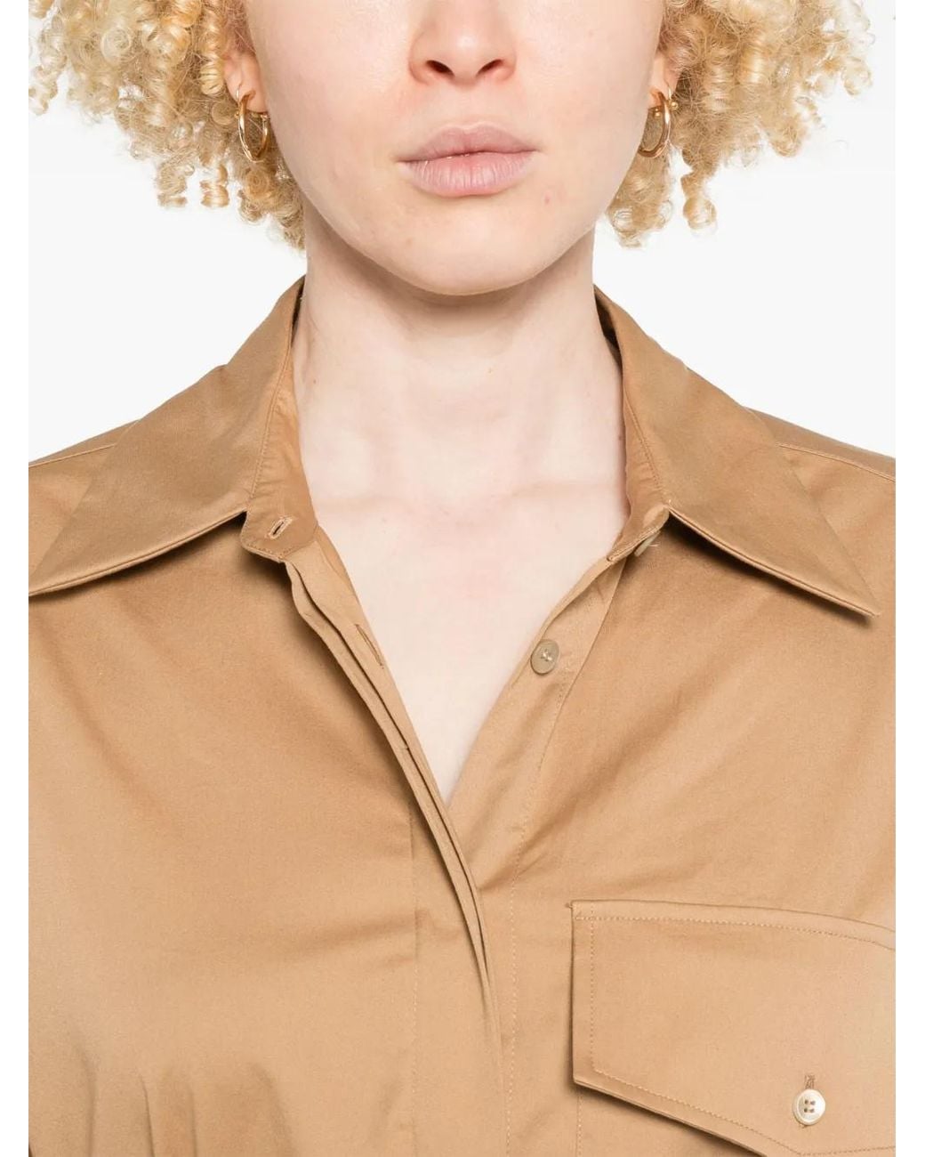 Lorena Antoniazzi Natural Belted Midi Dress