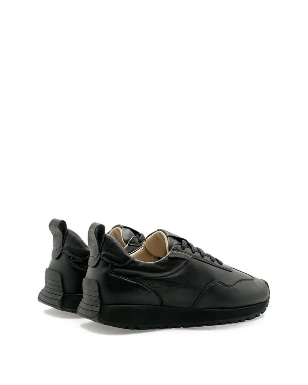 Lottusse Black Dianne Leather Sneakers