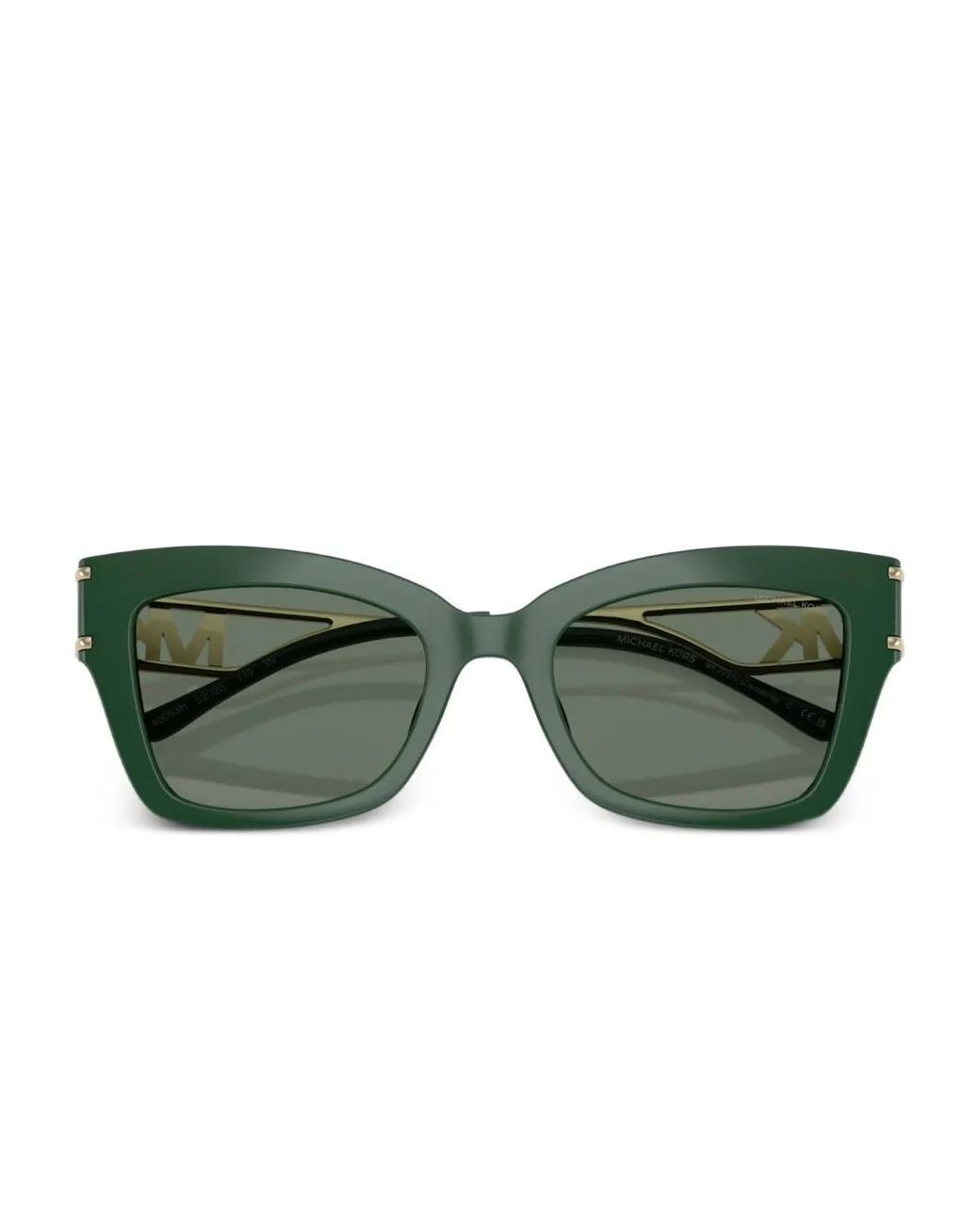 Michael Kors Green Logo-Plaque Sunglasses
