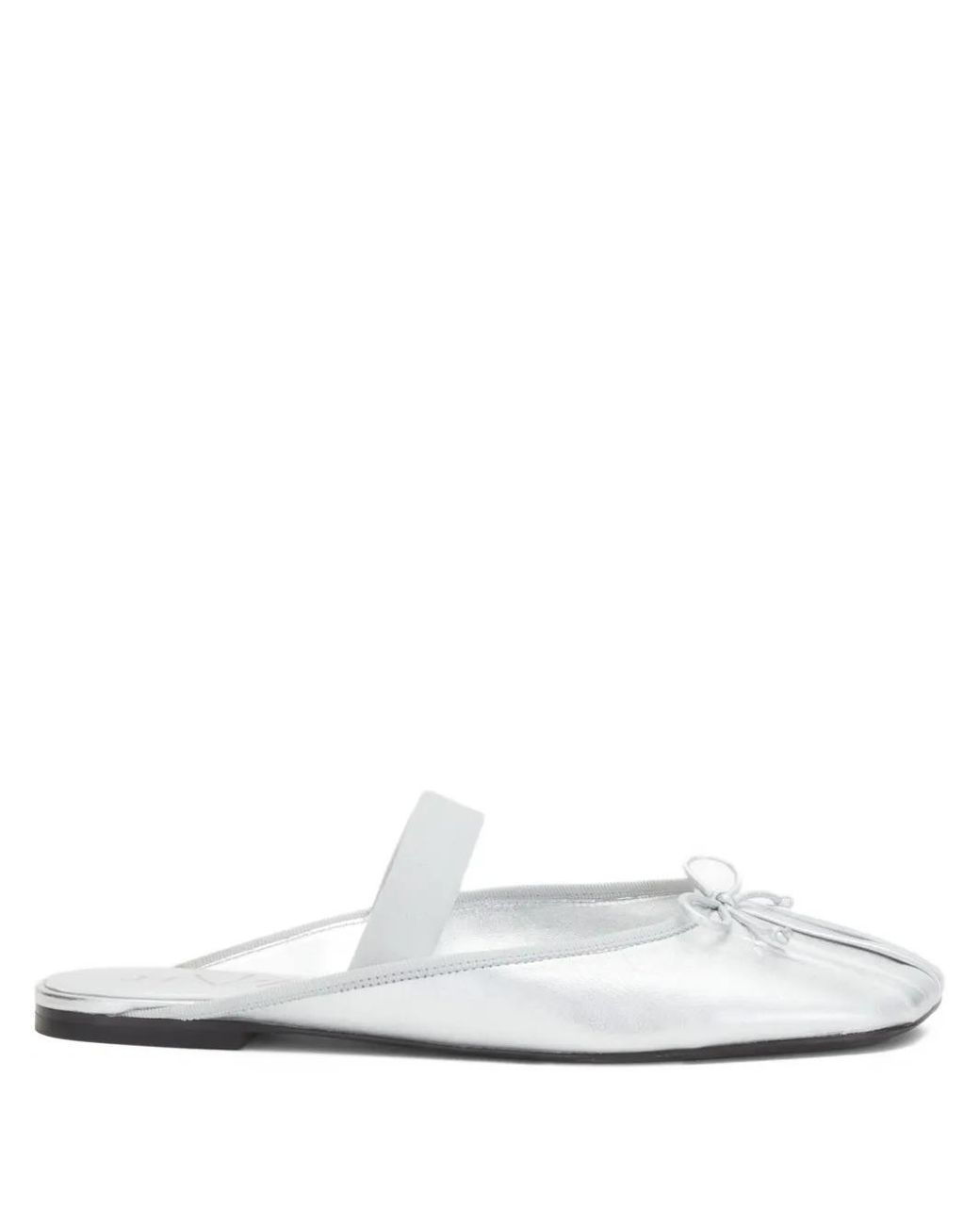 3.1 Phillip Lim White Bow-Detail Elasticated-Strap Mules