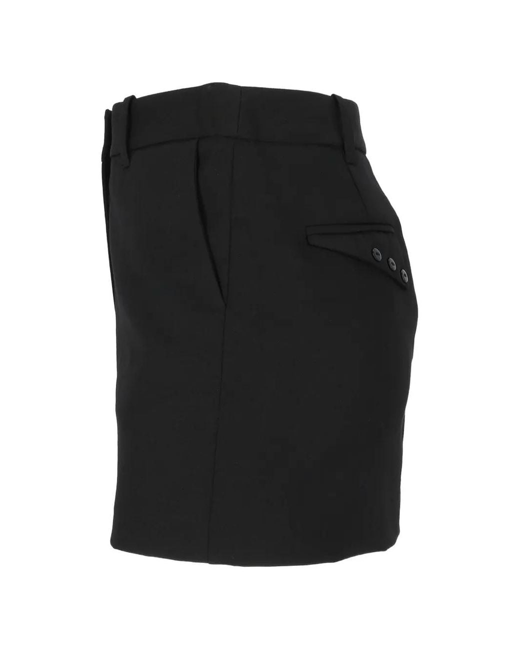 Elisabetta Franchi Black Gabardine Skirt