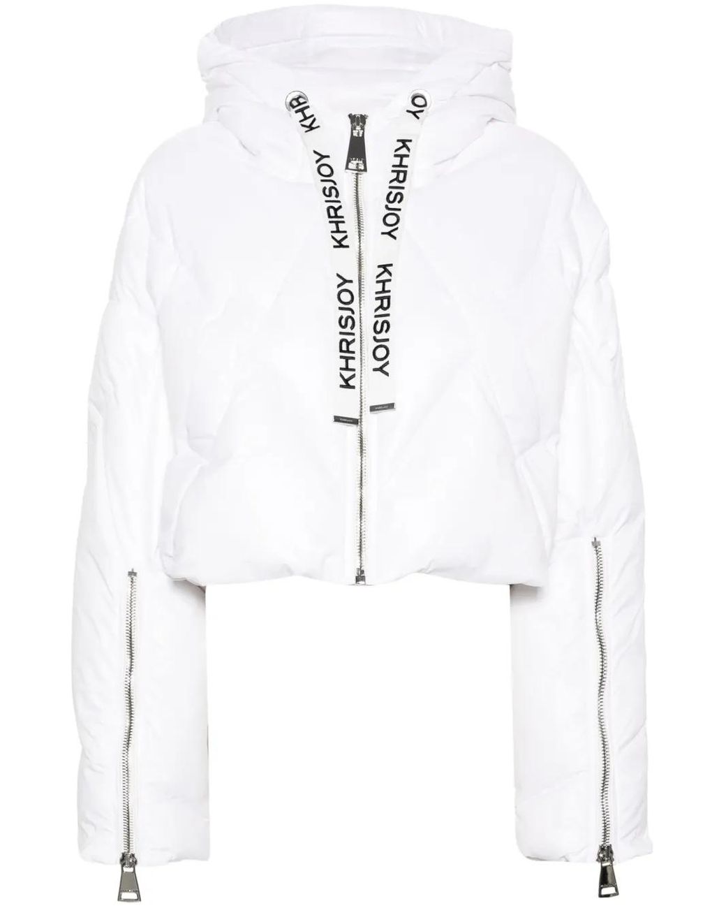 Khrisjoy White Puff Khris Cropped