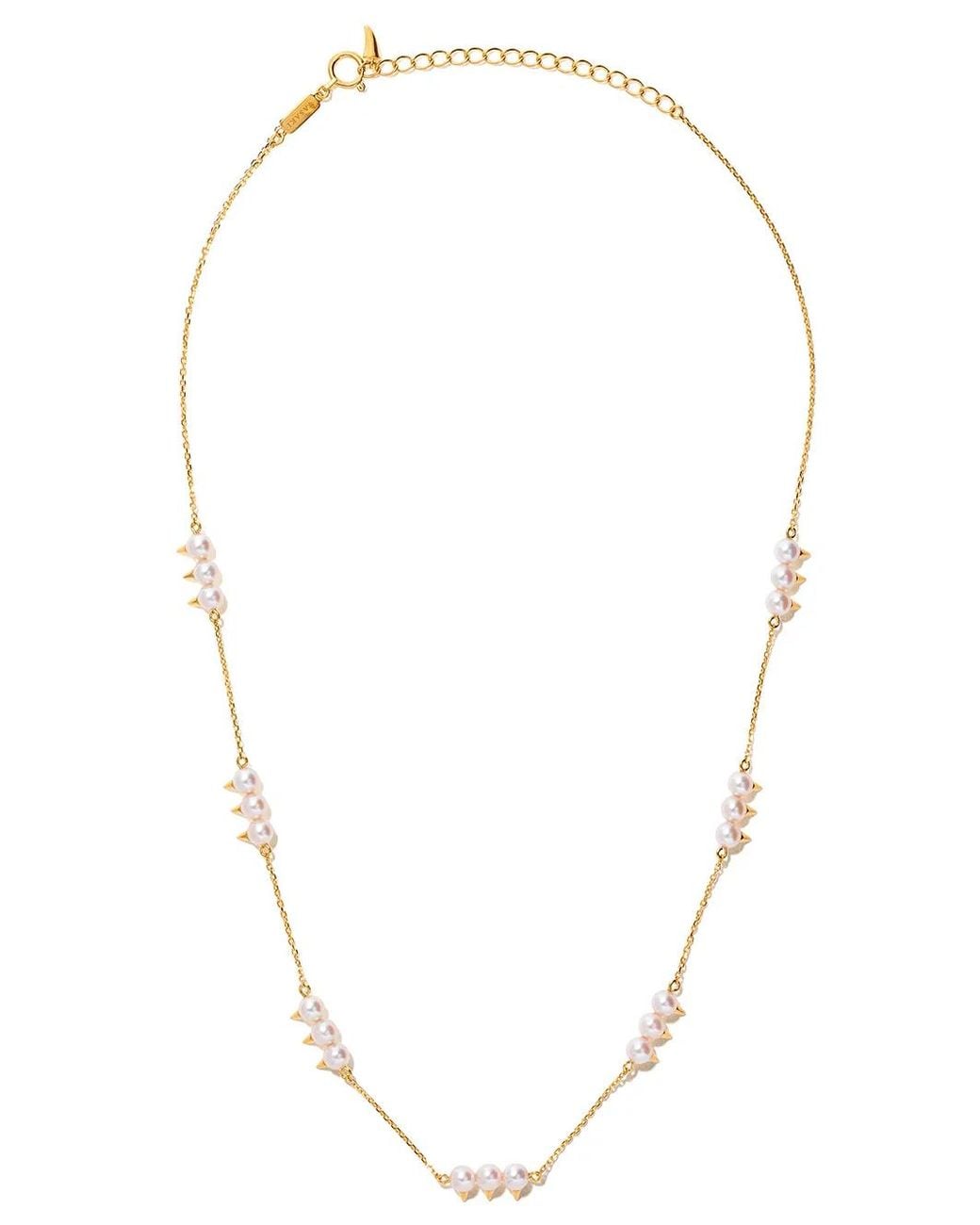 Tasaki White 18Kt Danger Neo Collection Line Akoya Pearl Necklace