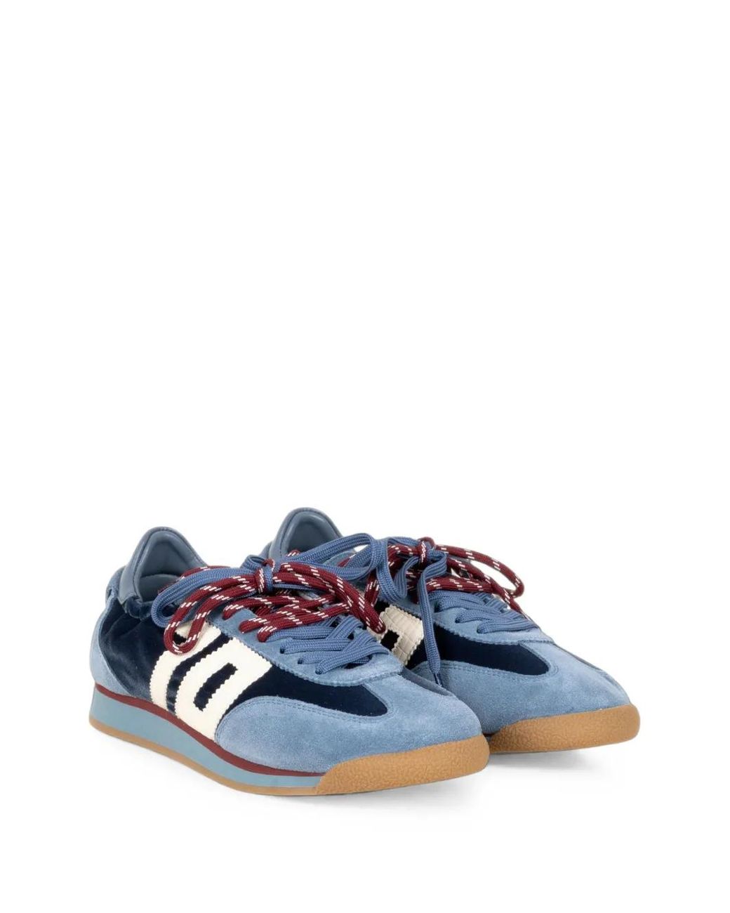 Back 70 Blue Rocket Logo-Patch Sneakers