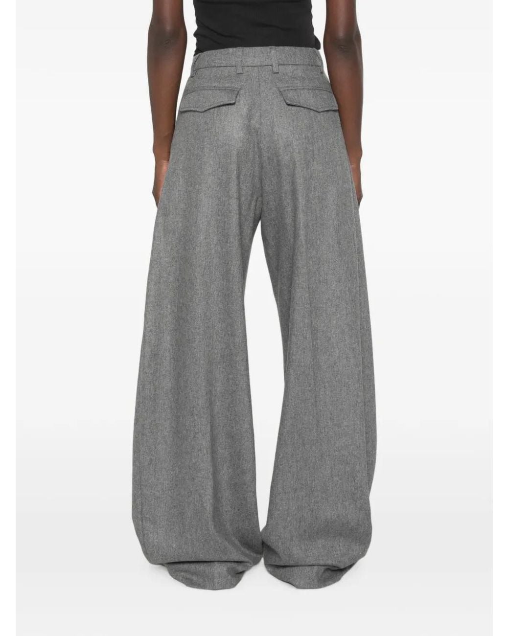 Thelatest Gray E-Billie Pleated Trousers