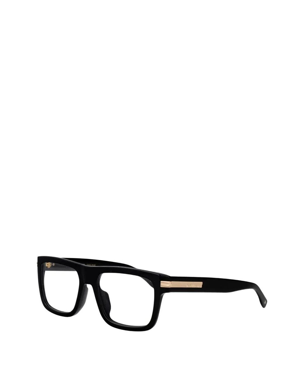DSquared² Black Rectangle-Frame Glasses for men