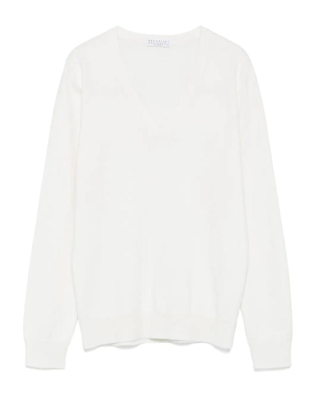 Pull À Col V Brunello Cucinelli en coloris White