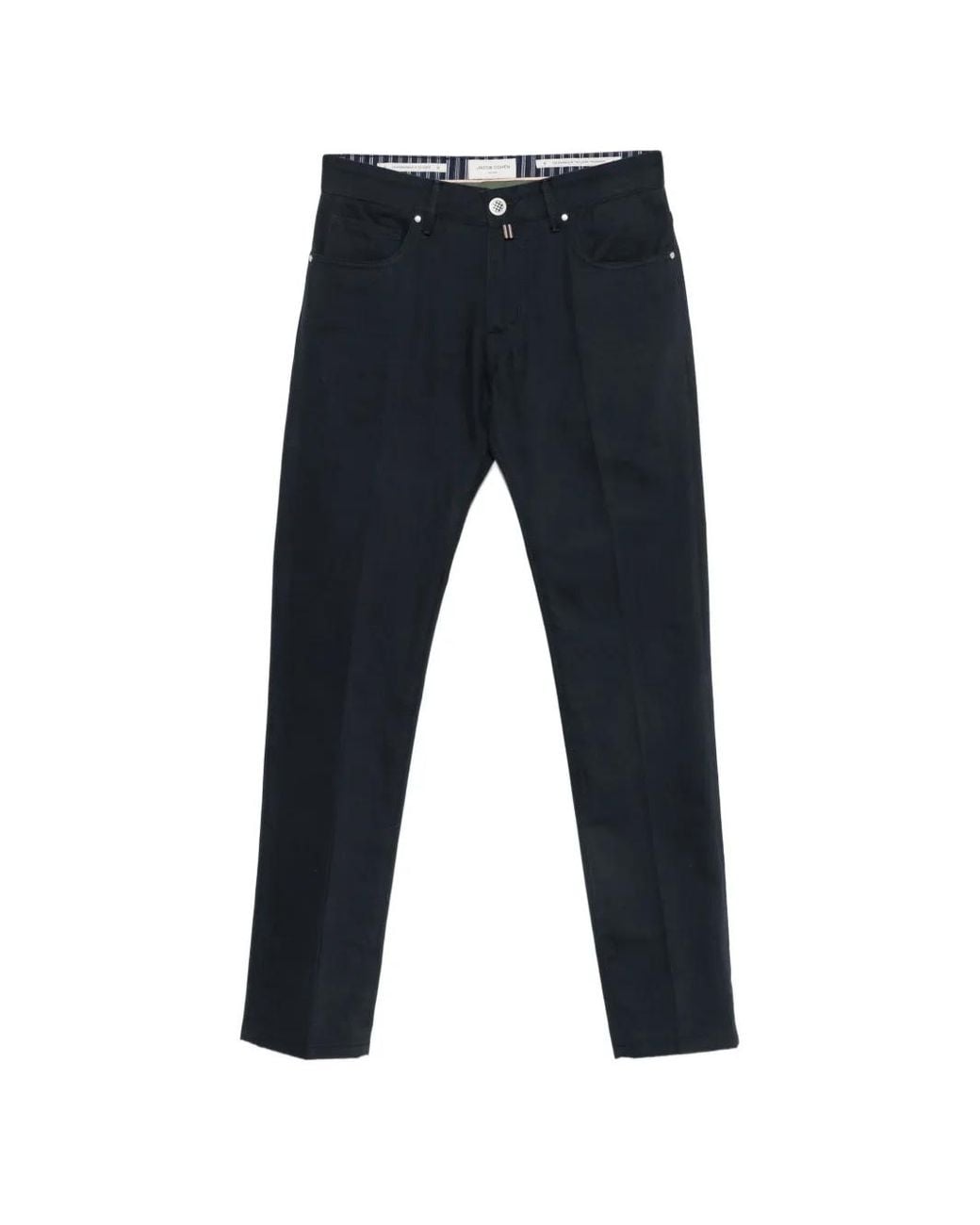 Jacob Cohen Blue Bard Slim-Fit Trousers for men