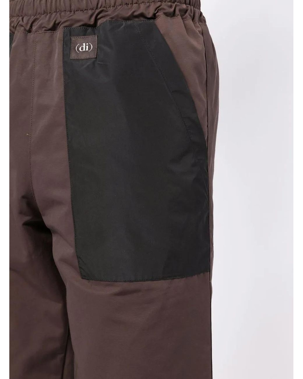 (DI)VISION Black Colour-Block Track Pants for men