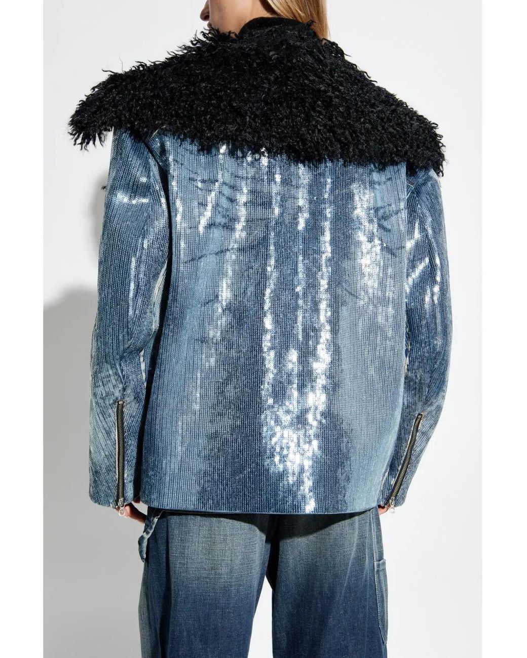 DIESEL Black Jacket De-Bika-S