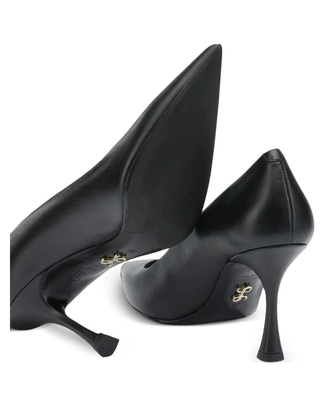 Pumps Diva A Punta di Sergio Levantesi in Black
