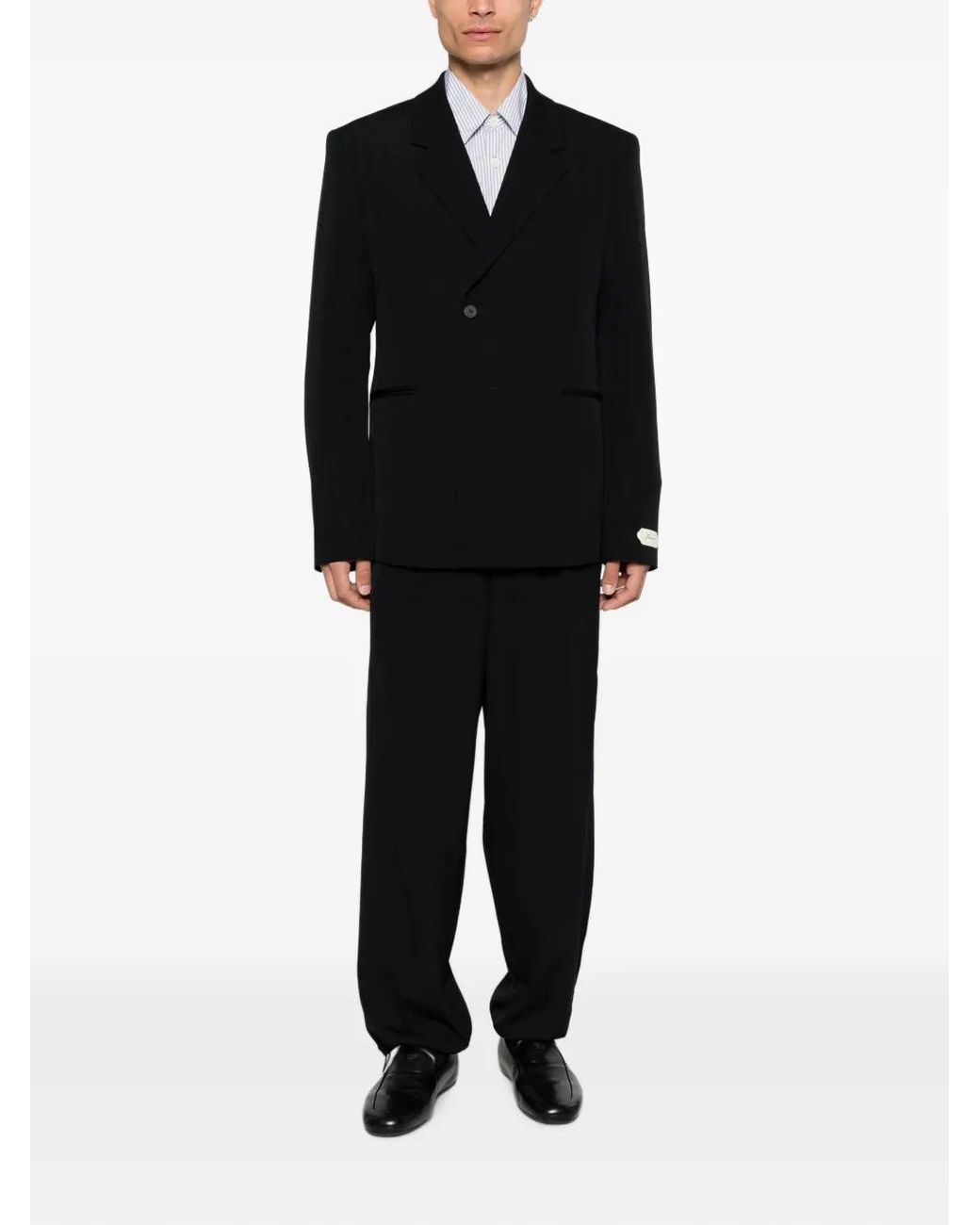 Jacquemus Black Double-Breasted Blazer for men