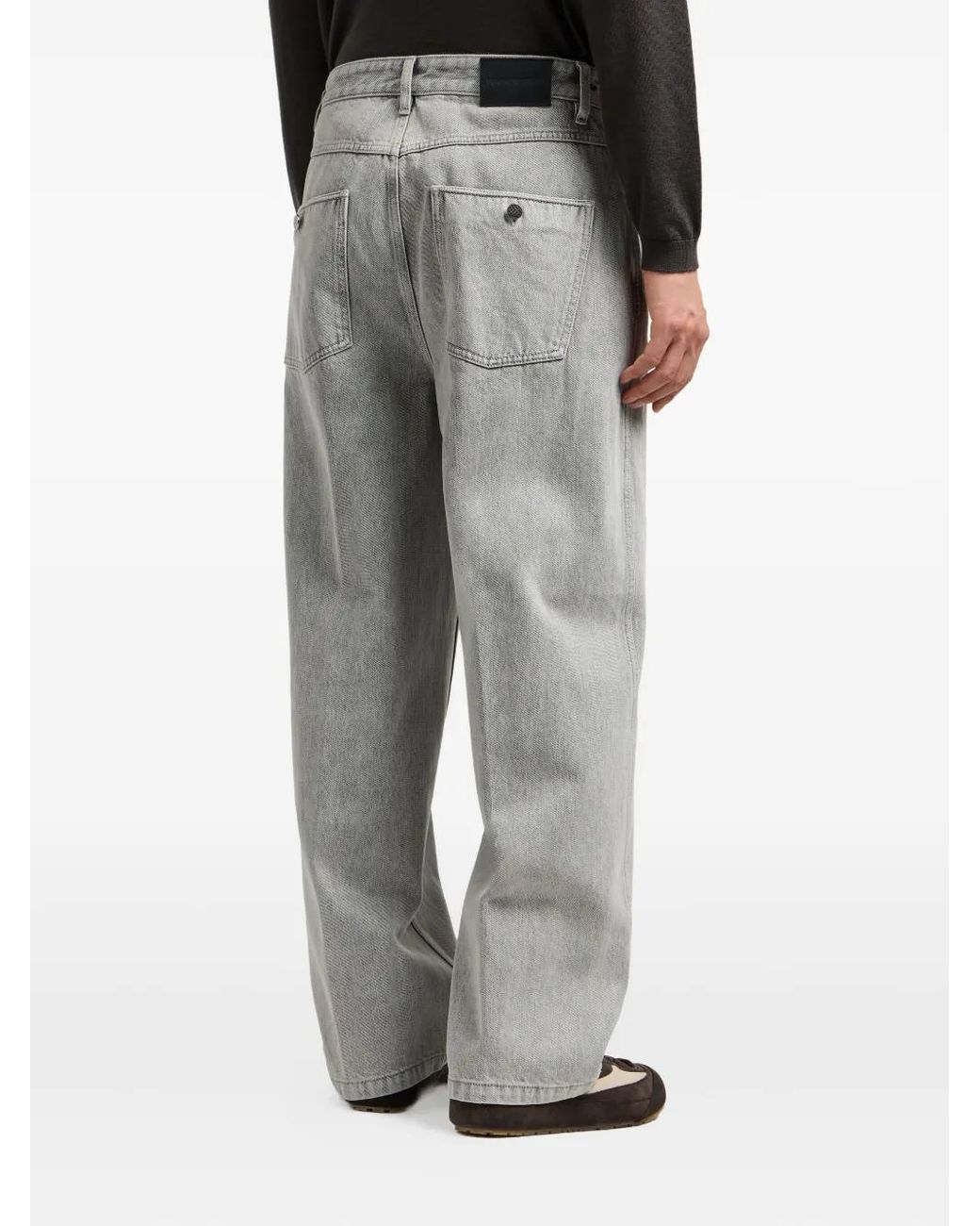 Emporio Armani Gray Five-Pocket Jeans for men