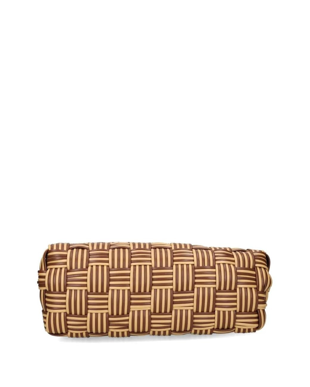 THEMOIRÈ Brown Woven Clutch Bag