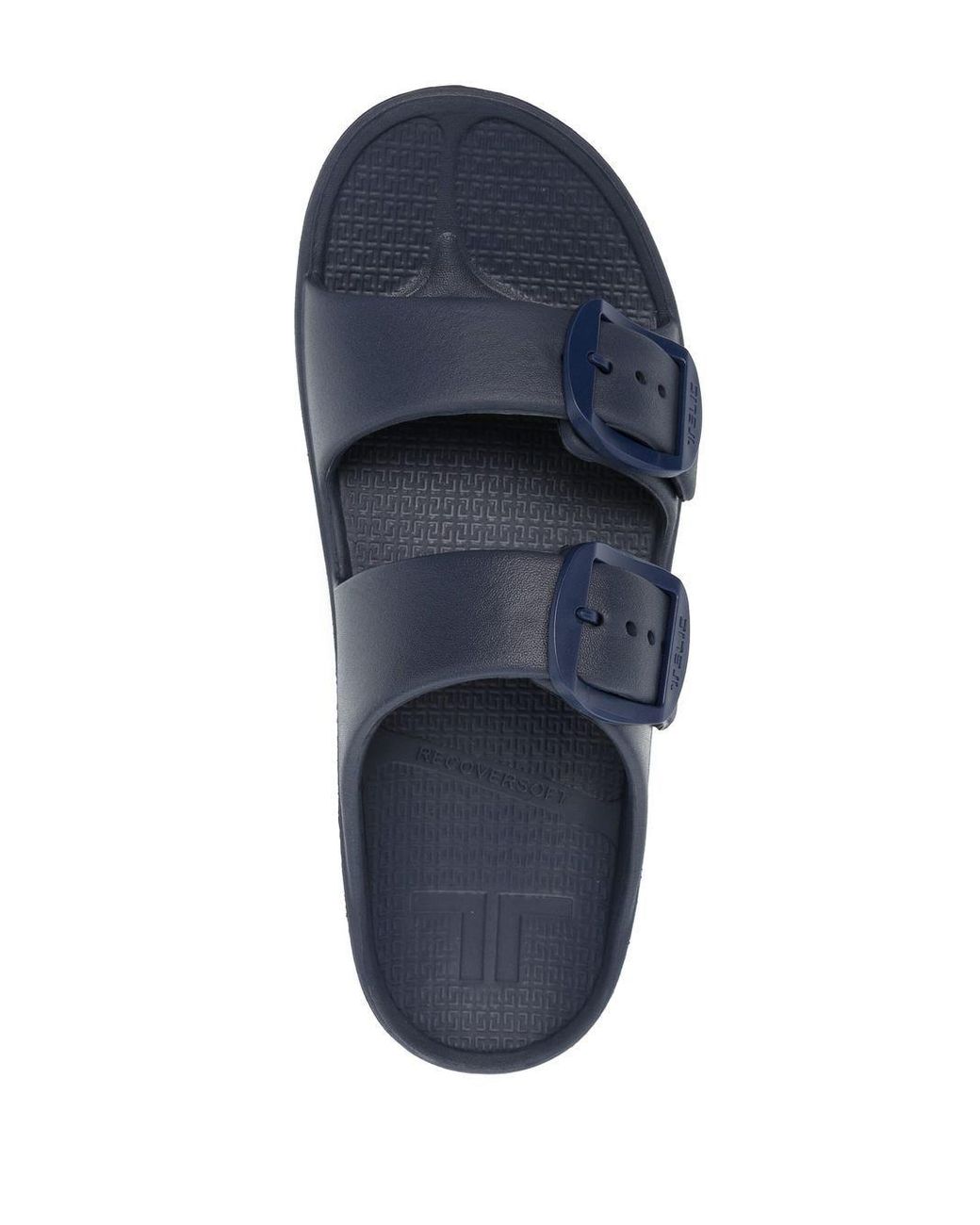 Sædvanlig skranke Ham selv TAKAHIROMIYASHITA TheSoloist. Slogan-print Double-buckle Sandals in Blue  for Men | Lyst