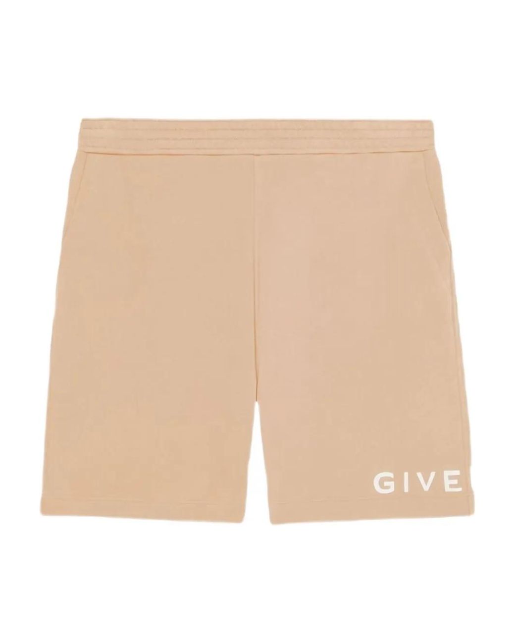 Givenchy Natural Short Élastiqué À Broderies Flammes for men