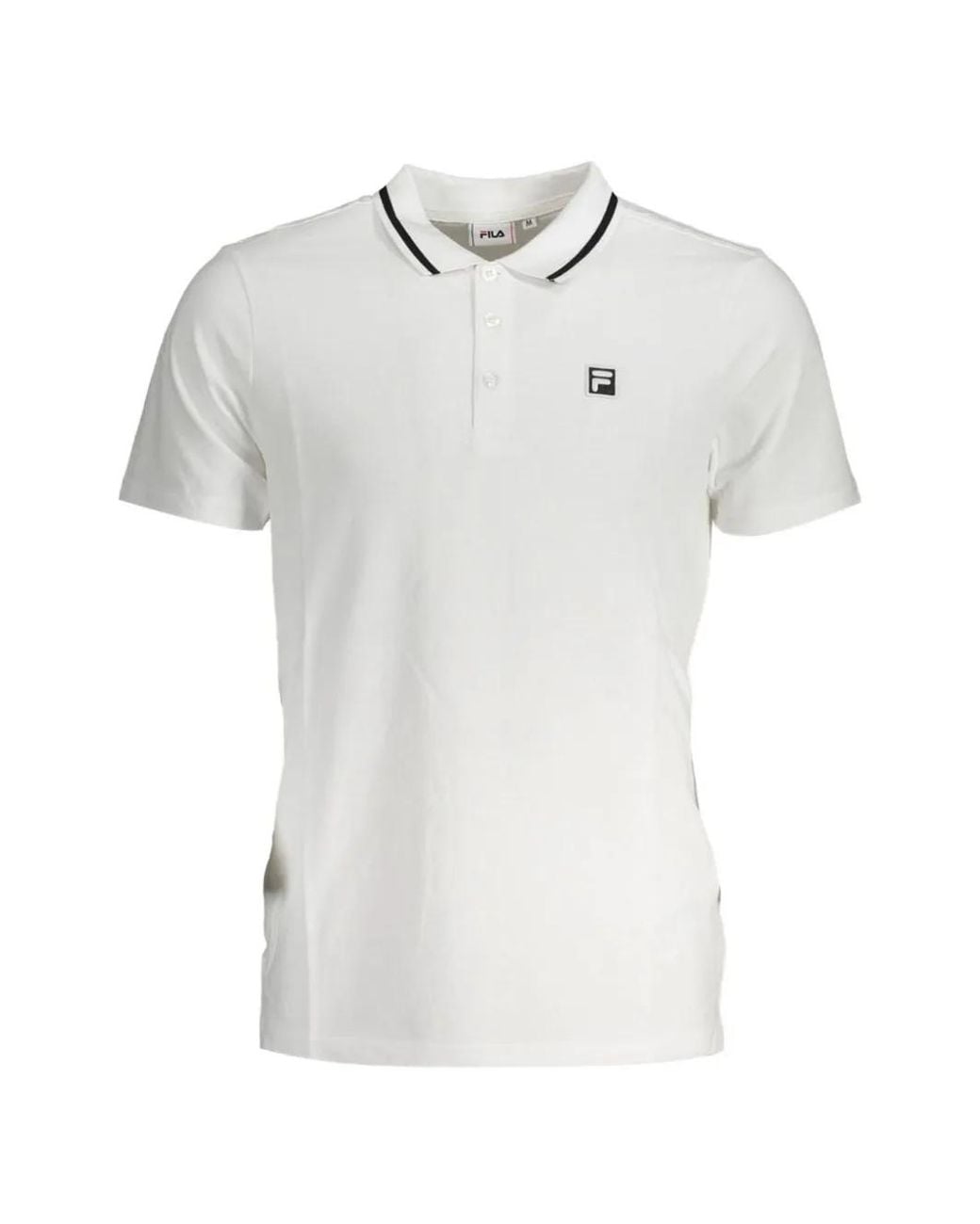 Polo À Patch Logo Fila pour homme en coloris White