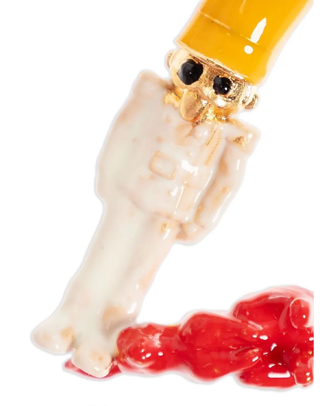 Marni White Nutcracker Necklace Charm