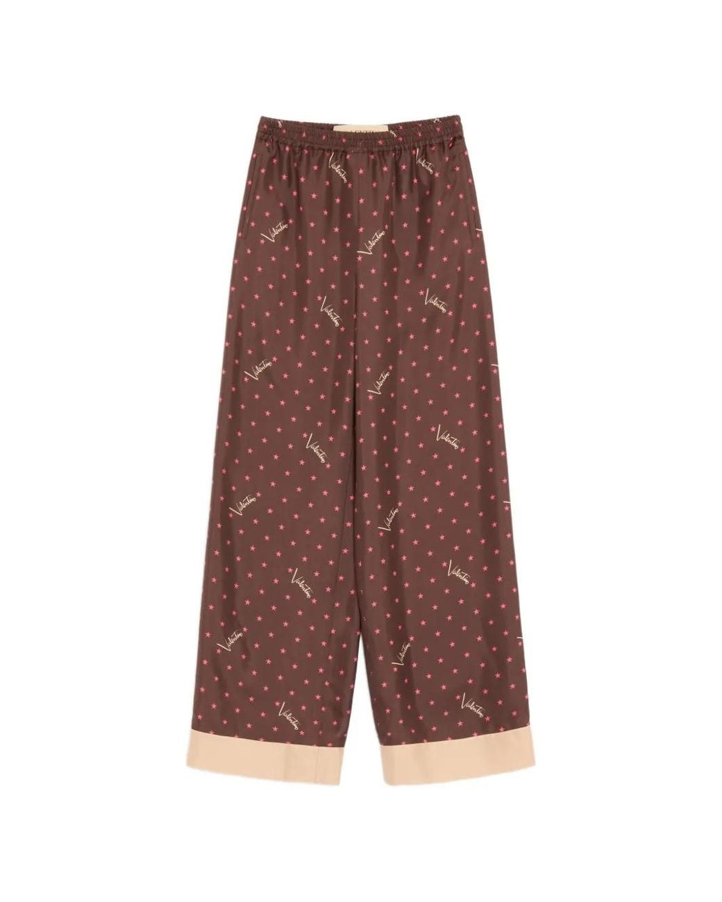 Valentino Garavani Purple Stelline Firma Starry Twill Trousers