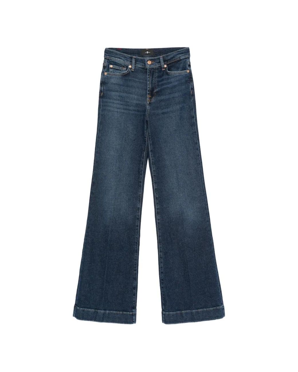 7 For All Mankind Blue Jean Ample À Patch Logo