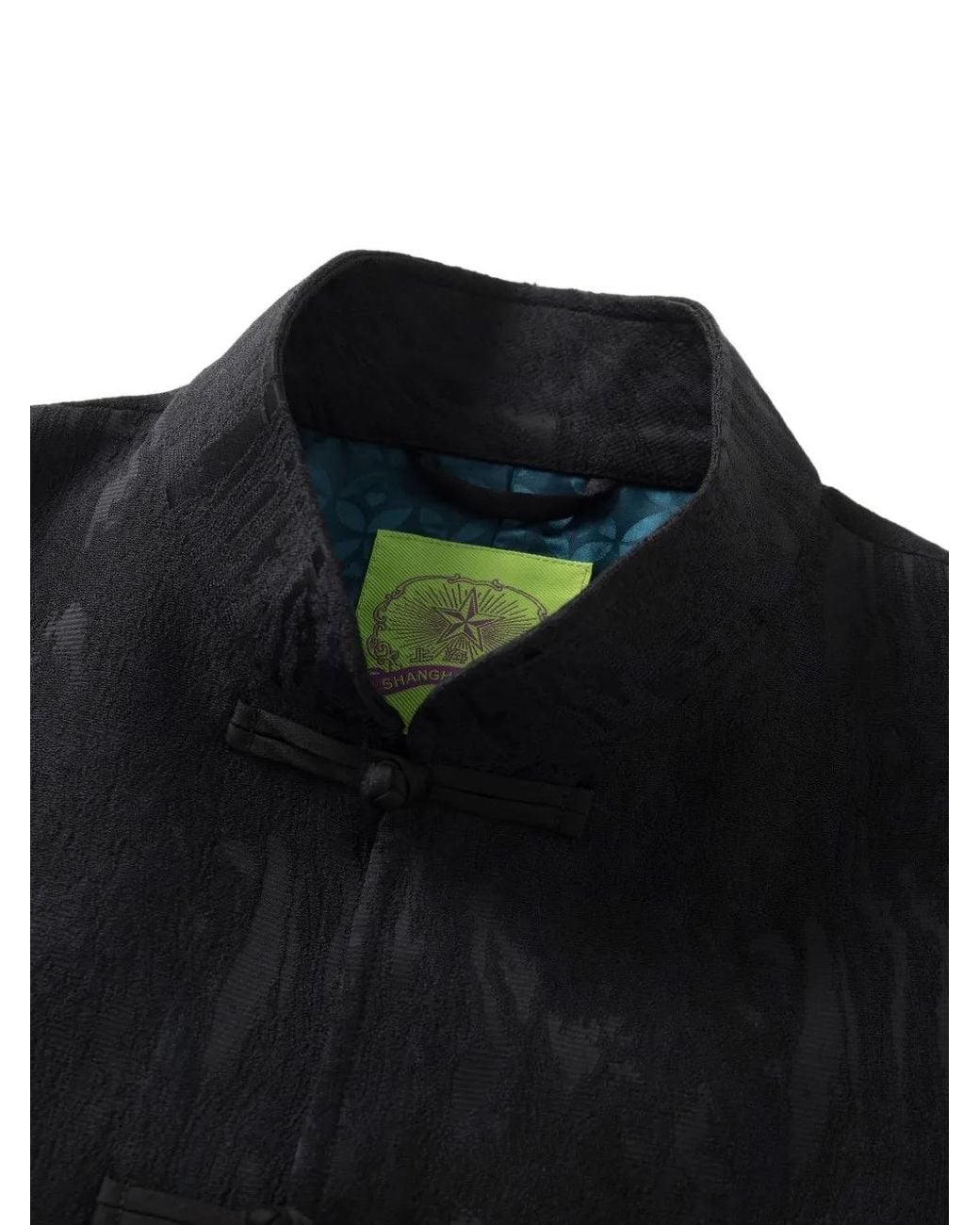 Shanghai Tang Blue Tang Jacquard-Patterned Jacket for men