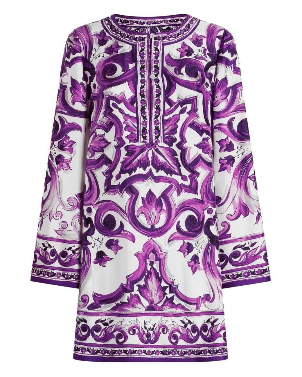 Dolce & Gabbana Purple Short Dresses