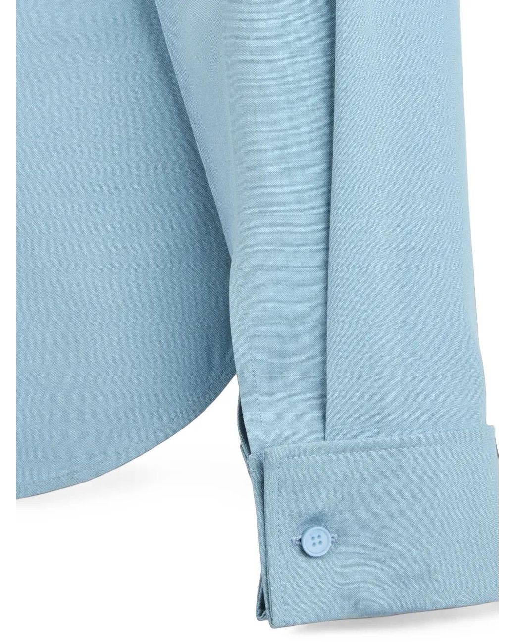 Tod's Blue Logo-Embroidered Shirt