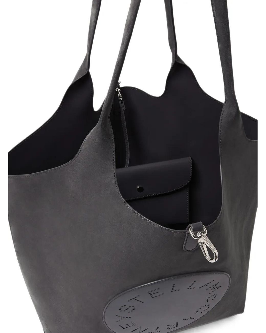 Stella McCartney Black Logo Reversible Tote Bag