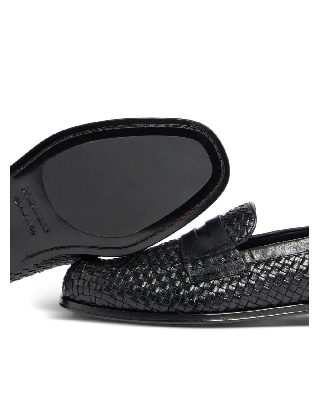 DSquared² Loafer Mit Webmuster in Black für Herren