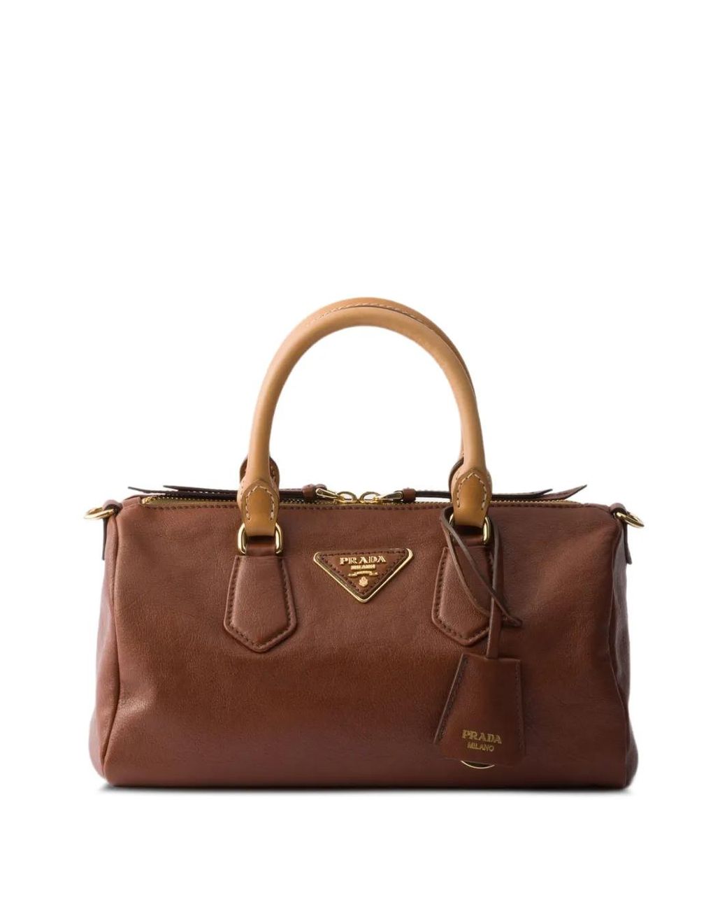 Borsa Piccola Con Manico di Prada in Brown