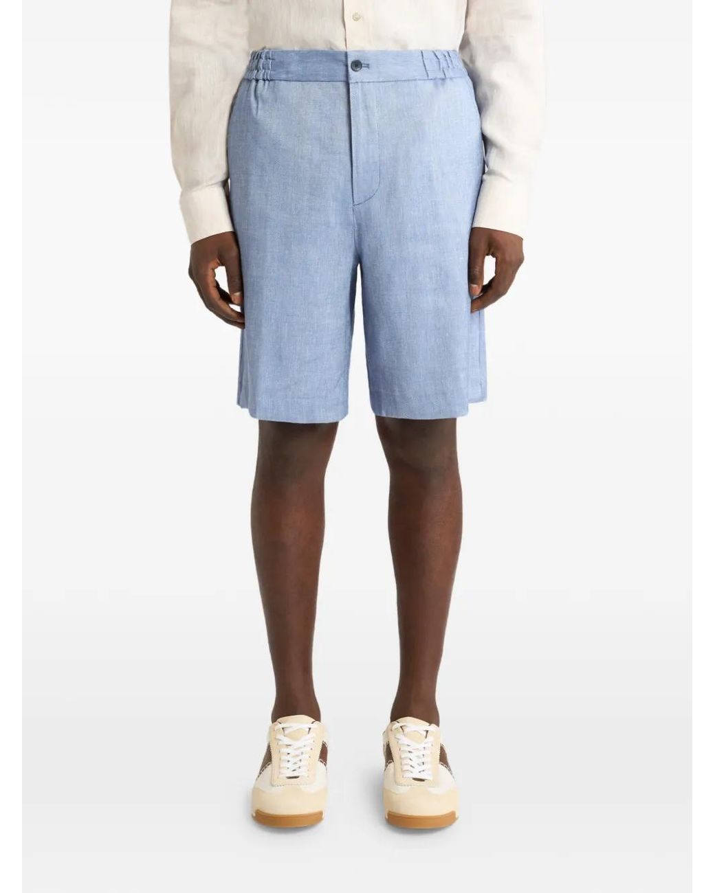 Etro Blue Bermuda Jogging Shorts for men