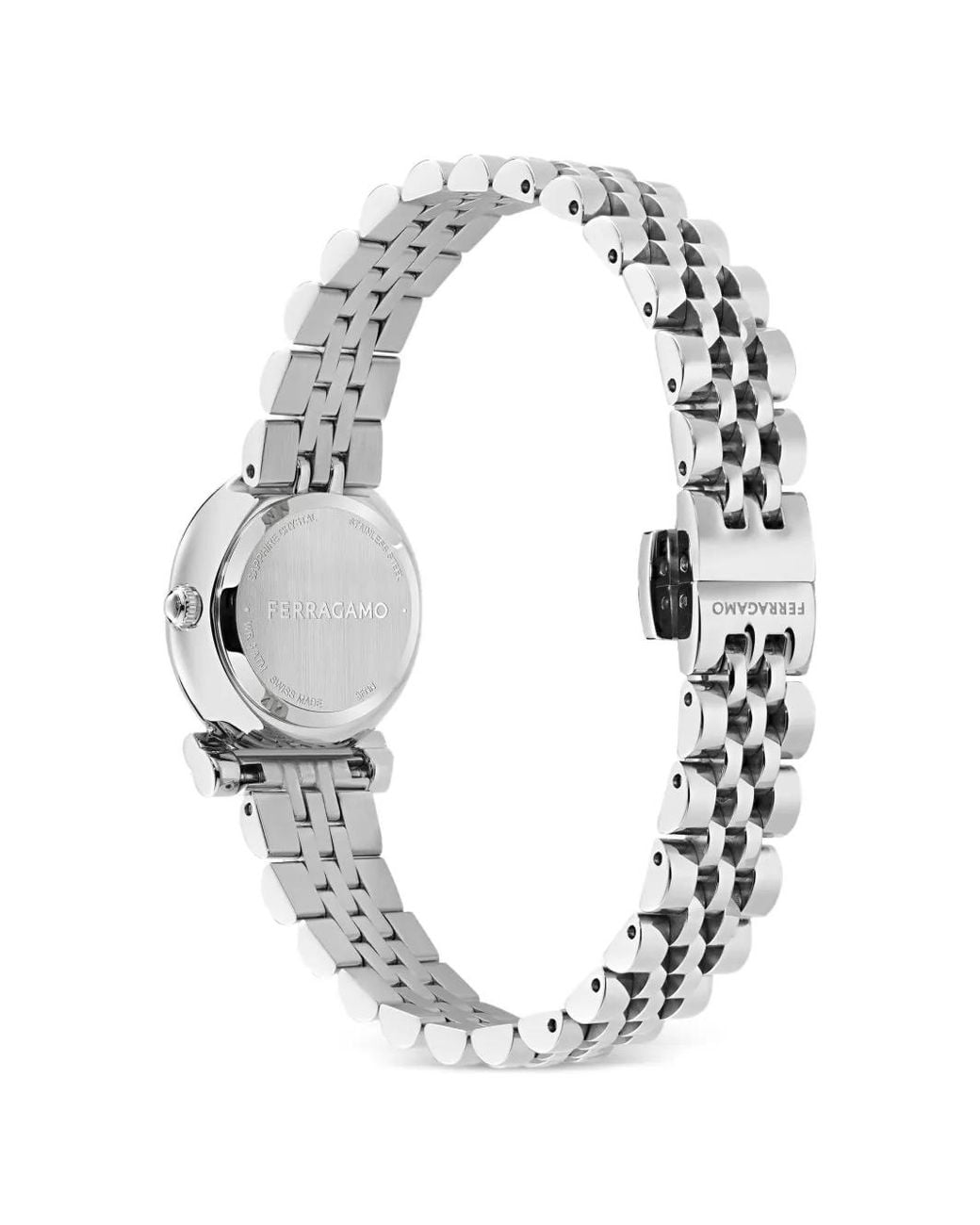 Ferragamo Metallic Montre Gancini Twisted 23 Mm