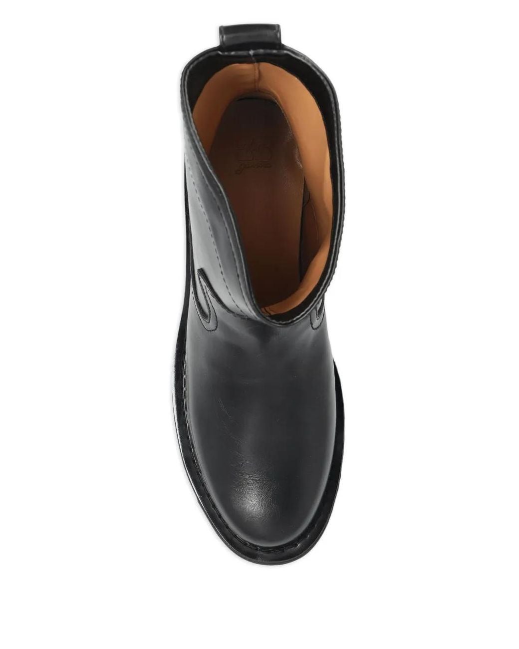 Ganni Black Pull-On Biker Boots