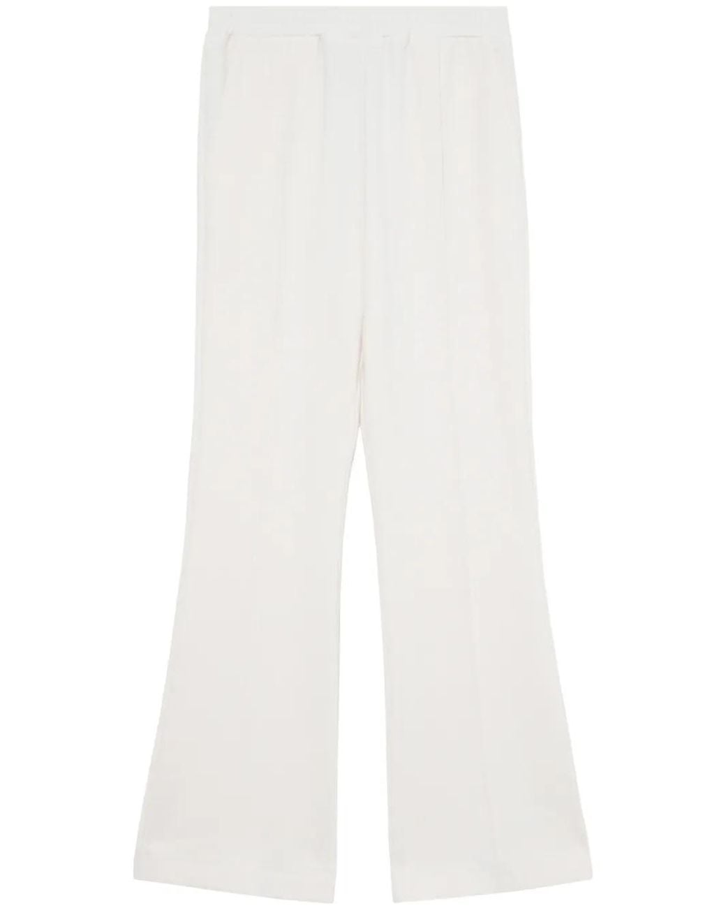 J.W. Anderson Tech-Jersey Flared Broek in het White