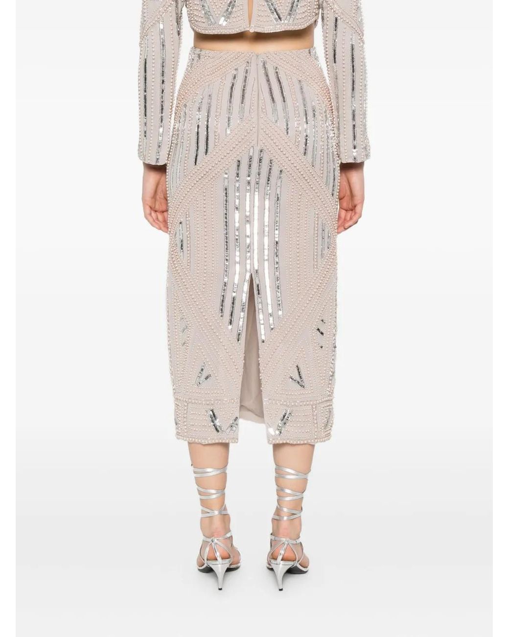Forte_forte Natural Embroidered Long Skirt