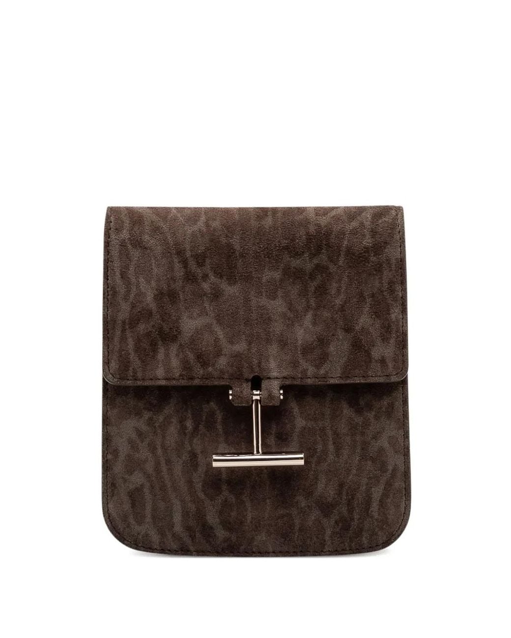 Tom Ford Brown T-Bar Closure Crossbody Bag