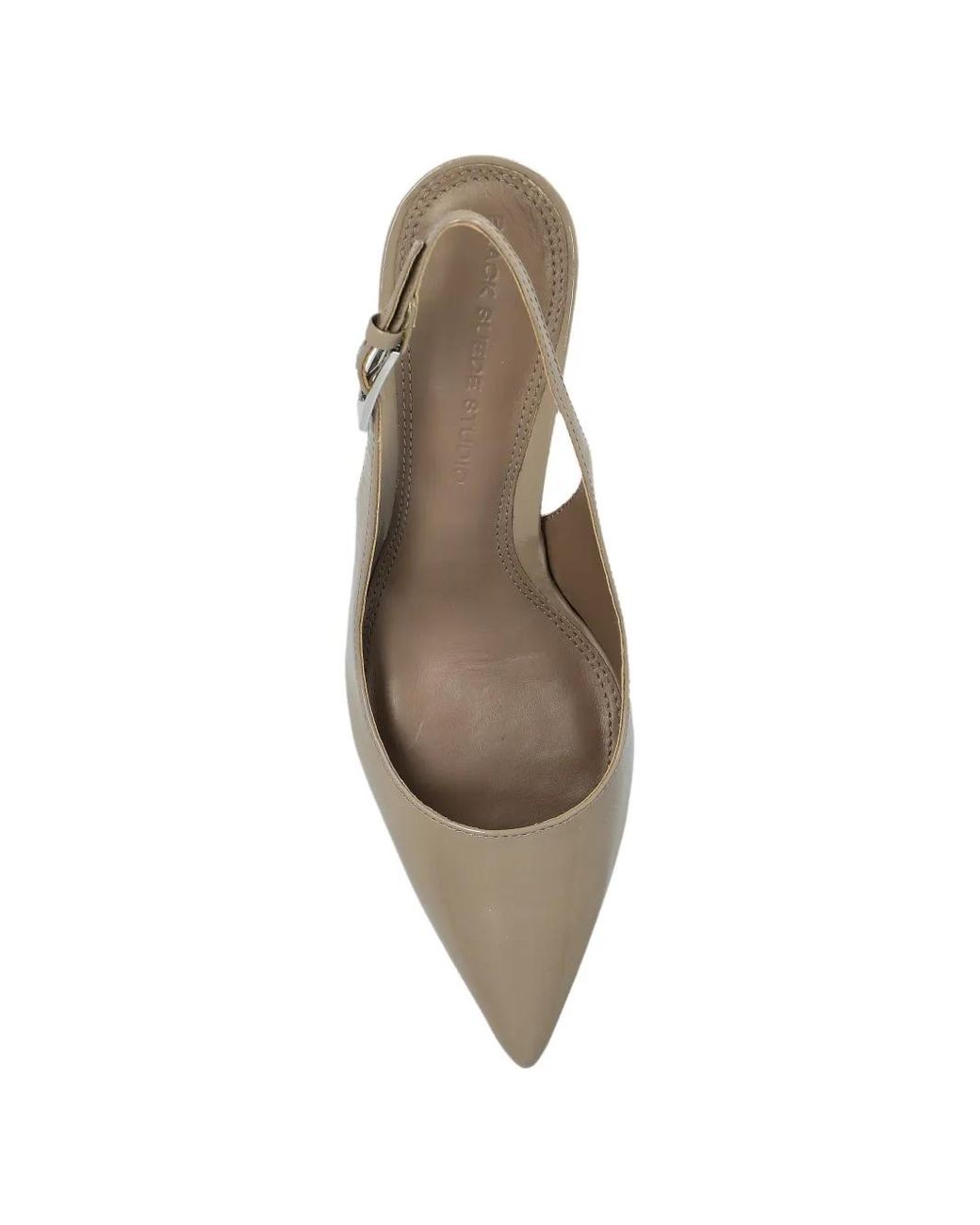 Black Suede Studio Metallic Branca Pointed-Toe Heeled Pumps