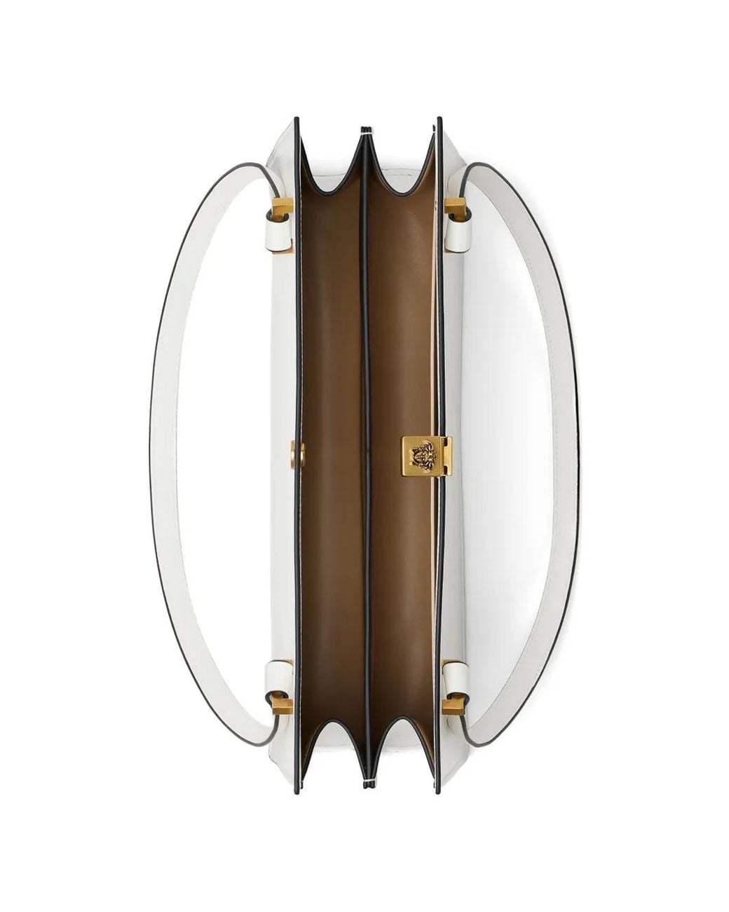 Versace White Severine Leather Tote Bag