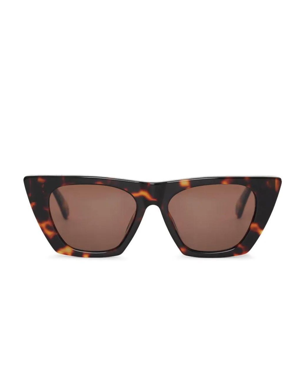 Anine Bing Brown Paris Havana Crystal Sunglasses